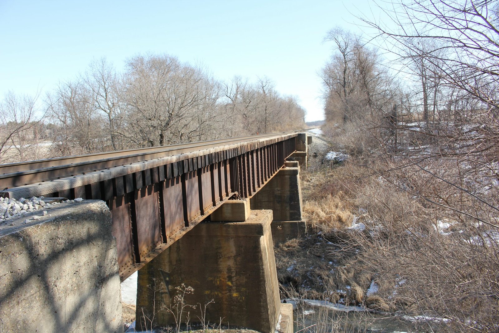 Looking east